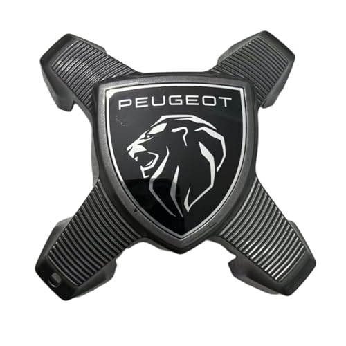 WSADRFXS 4 Stück Nabenkappe für Peugeot,Wasserdicht Radnabendeckel,4 Corners Style-A von WSADRFXS