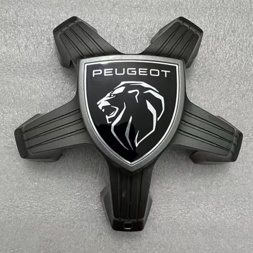 WSADRFXS 4 Stück Nabenkappe für Peugeot 308SW(5seats) 2009-2025,Wasserdicht Radnabendeckel,5 Corners Style-A von WSADRFXS