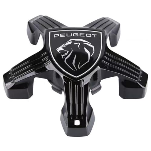 WSADRFXS 4 Stück Nabenkappe für Peugeot e2008,Wasserdicht Radnabendeckel,5 Corners Style-B von WSADRFXS