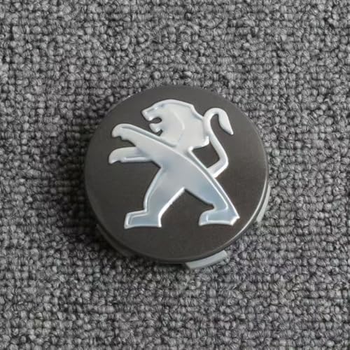 WSADRFXS 4 Stück Nabenkappe für Peugeot e2008,Wasserdicht Radnabendeckel,60mm-F von WSADRFXS