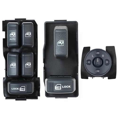 Kompatibel Mit Chevrolet Für Blazer Für Suburban S10 Für Tahoe Auto 15151356 15151360 15151362 15009690 Power Master Fensterschalter Fensterheber(4 Door Switch Set) von WSBOJXTH