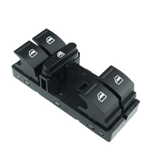 Kompatibel Mit Skoda Für Fabia Für Roomster 5ND959857 1K4959857 Power Window Master Switch Control Button Fensterheber(NO Chrome) von WSBOJXTH
