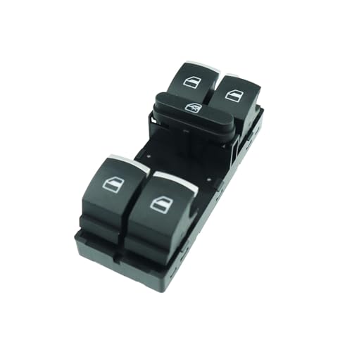 Kompatibel Mit VW Für Jetta Für Eos Für Golf Für Passat Für CC 5ND959857 1K4959857 Power Window Master Switch Control Button Fensterheber(Chrome) von WSBOJXTH