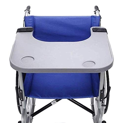 Rollstuhl Tablett, Tisch Ablage Rollstuhl Zubehör mit Becherhalter Heimstühle Befestigung Tisch Für Ess- und Schreibhilfe - Einfach zu Zerlegen von WSCQ