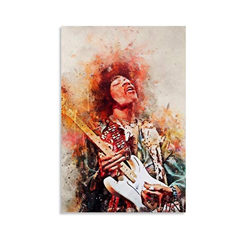 WSDSX 7 Jimi Hendrix Poster und Drucke, Leinwand, Wandkunst, Geschenke, Raumdekoration, Vintage-Musikposter, 60 x 90 cm von WSDSX