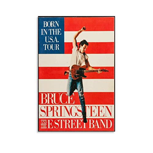 WSDSX Bruce Springsteen And The E Street Poster, Leinwand, Kunstdruck, für den Innenbereich, ästhetische Musikposter, 60 x 90 cm von WSDSX