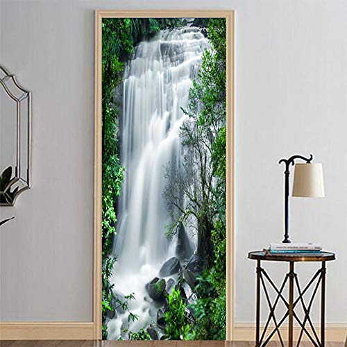 XXXCH 3D Türaufkleber 95X215CM Great Falls Türtapete selbstklebend TürPoster - Fototapete Türfolie Poster Tapete Meer Aufkleber DIY Selbstklebende Wandbild PVC Wasserdichte Tapete von WSGDSD