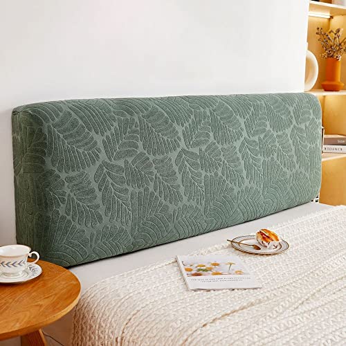 WSGJHB Bett Kopfteil Bezug, Strecken Weicher Staubdichte Hussen für Schlafzimmer Betthusse 190-210 cm Grün von WSGJHB