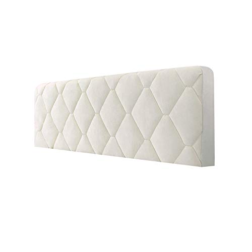 WSGJHB Bett Kopfteil Bezug Bettkopfteil Hussen Kopfteilbezug Staubdicht Gesteppt Einfarbig Verdicken Baumwolle Kopfbedeckungen Kopfende Bettdecke 160cm Hell Beige von WSGJHB