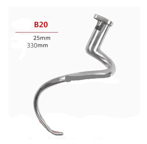 B10 B15 B20 B25 B30 Lebensmittelblende gebogen, Haken for Mischen von Teig, kommerzieller Teig, Hakenkneter der Kochmaschine(Li Feng B20) von WSIEHFLT