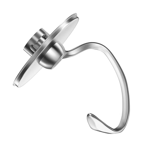 Knethaken aus Edelstahl, passend for KitchenAid 4,5–5 QT Standmixer mit kippbarem Kopf, Zubehör, Ersatz, poliert Knethaken aus Edelstahl, passend for KitchenAid 4,5–5 QT Standmixer mit kippbarem Kopf, Zubehör, Ersatz, poliert von WSIEHFLT