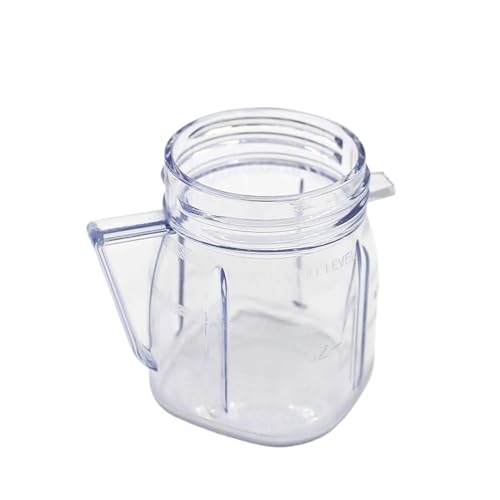 Kompatibel mit Ersatzteilen for Oster-Mixer, kompatibel mit 4937 Mini Osterizer, Mixerbehälter-Zubehör, Mini-Kunststoffbehälter mit Deckel (2er-Pack) von WSIEHFLT