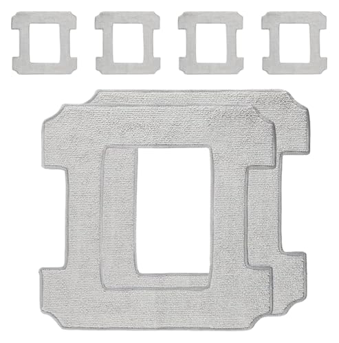 WSIEHFLT Reinigungspads Kompatibel for Ecovacs Winbot W1 Pro / W1 / W2 Omni / W2 Roboter, Ersatzmopp, Mikrofaser-Mopptuch Waschbar(6PCS) von WSIEHFLT