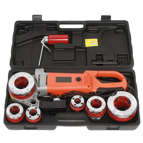 220V Elektrischer Rohrschneider Gewindeschneidmaschine 20,9-49,6 mm(1/2-2") 2300W 25R/min Gewindeschneidkluppe Schneidkluppensatz Elektrischer Rohr Einfädler von WSIKGHU