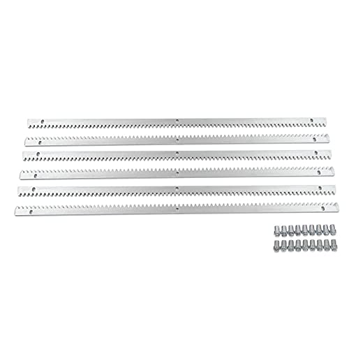 Schiebetorantrieb Torantrieb φ12mm 6x1m Zahnstange und Ritzel für Schiebetürantriebe Schiebetürantriebe bis 2000kg 6tlg 1m Zahnschiene Zahnstange für Schiebetore Schiebetorantrieb von WSIKGHU