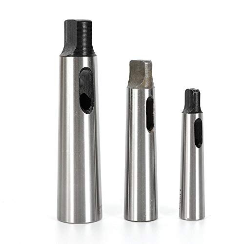 WSIKGHU Bohrfutter MK2 3PC Reduzierhülse Morse Taper Adapter Kegel Ärmel MT1,MT2,MT3,MT4 Bohrer Hülse für Ständerbohrer Drehbänke - Eisen - Bohrmaschine, Drehmaschine von WSIKGHU