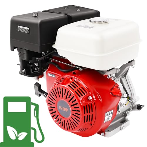 WSIKGHU Benzinmotor 15 PS Standmotor Kartmotor Industriemotor mit 25 mm Ø Welle 4-Takt Motor 420CC 9700W Luftgekühlter Viertaktmotor von WSIKGHU