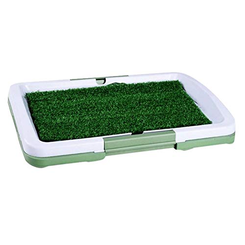 HundePotty Haustier Trainings Grasmatte, Hundehaustier Potty Training Pee-Auflage-Matte Welpen Tray Gras WC Simulation Rasen WSJF von WSJF