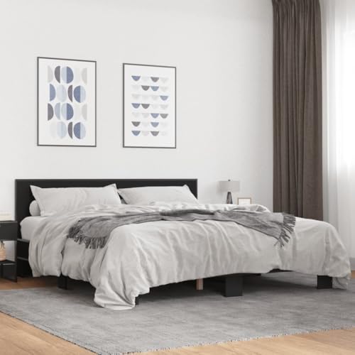 Möbel, Betten & Accessoires, Betten & Bettrahmen, Bettgestell ohne Matratze, schwarz, 180 x 200 cm, Super-Kingsize-Bett Möbel, Betten & Accessoires, Betten & Bettrahmen, Bettgestell ohne Matratze, schwarz, 180 x 200 cm, Super-Kingsize-Bett von WSJHUHK