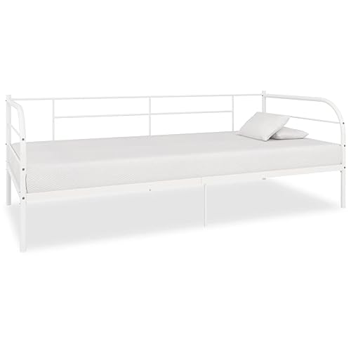 Möbel,Betten & Zubehör,Betten & Bettrahmen,284672 DayBed Gestell ohne Matratze, weißes Metall, 90x200 cm Möbel,Betten & Zubehör,Betten & Bettrahmen,284672 DayBed Gestell ohne Matratze, weißes Metall, 90x200 cm von WSJHUHK