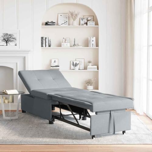 WSJHUHK 3-in-1 Schlafsofa – Ausziehbares Design in hellgrauem Stoff-Möbel, Sofas WSJHUHK 3-in-1 Schlafsofa – Ausziehbares Design in hellgrauem Stoff-Möbel, Sofas von WSJHUHK