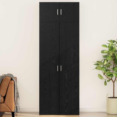WSJHUHK Aufbewahrungsschrank, schwarze Eiche, 80 x 41 x 225 cm, Holz-Möbel, Schränke und Aufbewahrung, Buffets und Sideboards WSJHUHK Aufbewahrungsschrank, schwarze Eiche, 80 x 41 x 225 cm, Holz-Möbel, Schränke und Aufbewahrung, Buffets und Sideboards von WSJHUHK