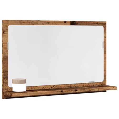 WSJHUHK Badezimmer Spiegelschrank Alt Holz 60x11x37cm Holzwerkstoff von WSJHUHK
