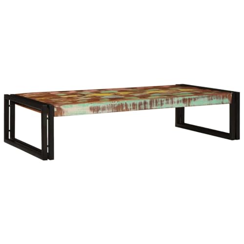 WSJHUHK Badregal 100 x 50 x 23 cm aus massivem Mangoholz, Eisen-Möbel, Schränke & Aufbewahrung, Waschtischunterschrank, Badezimmer-Waschtischunterschrank von WSJHUHK