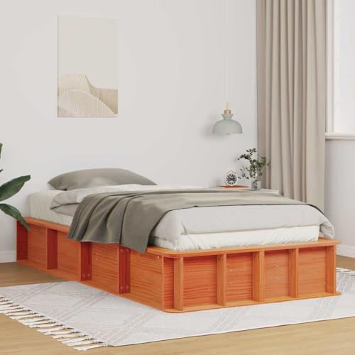 WSJHUHK Bettgestell mit Stauraum, braun, 90 x 200 cm, Holz-Möbel, Betten & Zubehör, Betten & Bettrahmen WSJHUHK Bettgestell mit Stauraum, braun, 90 x 200 cm, Holz-Möbel, Betten & Zubehör, Betten & Bettrahmen von WSJHUHK