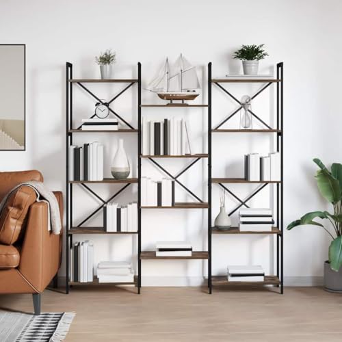 WSJHUHK Bücherregal, Räuchereiche, 156 x 25 x 167,5 cm, Holz-Möbel, Regal, Bücherregale und Standregale WSJHUHK Bücherregal, Räuchereiche, 156 x 25 x 167,5 cm, Holz-Möbel, Regal, Bücherregale und Standregale von WSJHUHK