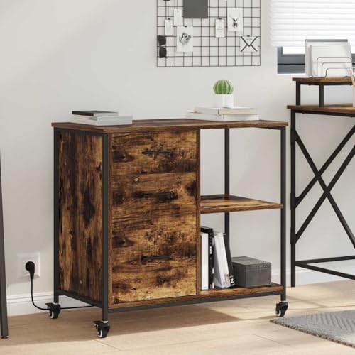 WSJHUHK Büroschrank, Räuchereiche, 76 x 41 x 72 cm, Holz-Möbel, Schränke und Aufbewahrung, Aufbewahrungsschränke und Schließfächer WSJHUHK Büroschrank, Räuchereiche, 76 x 41 x 72 cm, Holz-Möbel, Schränke und Aufbewahrung, Aufbewahrungsschränke und Schließfächer von WSJHUHK
