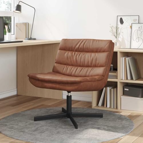 WSJHUHK Drehstuhl, braun, 63 x 75 x 76 cm, Kunstleder, Möbel, Stühle von WSJHUHK