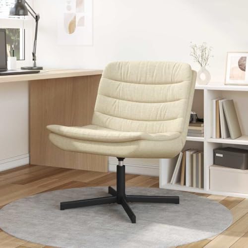 WSJHUHK Drehstuhl, cremefarben, 63 x 75 x 76 cm, Stoff-Möbel, Stühle von WSJHUHK