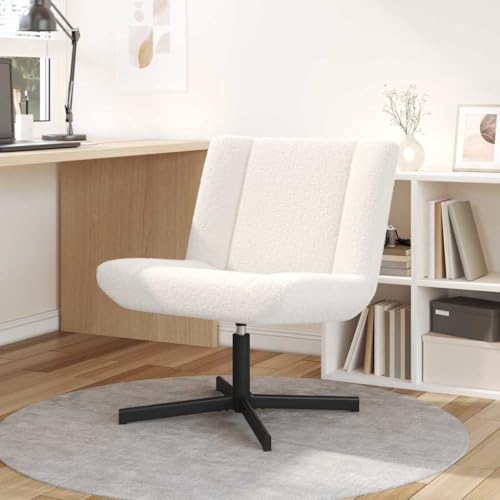 WSJHUHK Drehstuhl, cremefarben, 63 x 75 x 76 cm, Stoff-Möbel, Stühle von WSJHUHK