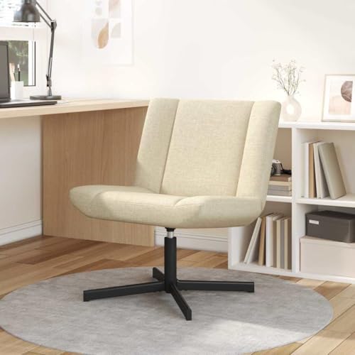 WSJHUHK Drehstuhl, cremefarben, 63 x 75 x 76 cm, Stoff-Möbel, Stühle von WSJHUHK
