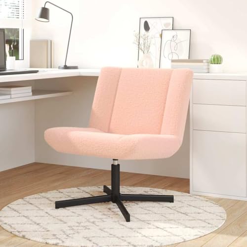 WSJHUHK Drehstuhl Pink 63 x 75 x 76 cm Stoff-Möbel Stühle von WSJHUHK