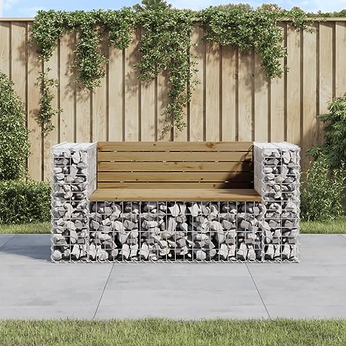 WSJHUHK Gartenbank Gabion Design 143x71x65,5cm Kiefer imprägniert WSJHUHK Gartenbank Gabion Design 143x71x65,5cm Kiefer imprägniert von WSJHUHK