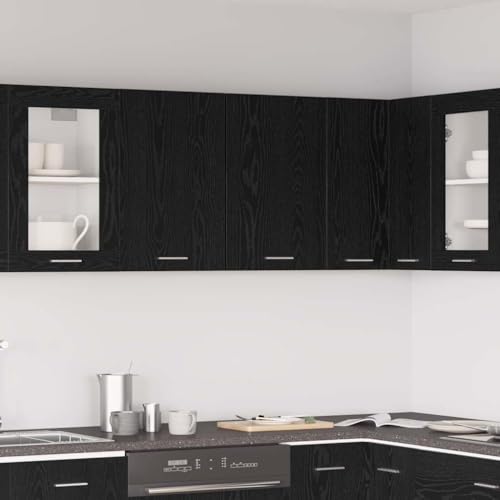 WSJHUHK Hängeschrank, schwarze Eiche, 80 x 31 x 60 cm, Holzwerkstoff, Schränke, Aufbewahrung, Küchenschränke WSJHUHK Hängeschrank, schwarze Eiche, 80 x 31 x 60 cm, Holzwerkstoff, Schränke, Aufbewahrung, Küchenschränke von WSJHUHK
