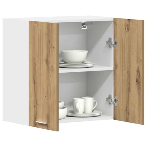WSJHUHK Haus- und Lagerschränke Küchenschränke Küchenschränke Hängeschrank Küchenwandschrank Eiche Handwerk 60 x 31 x 60 cm Ingenieurholz von WSJHUHK