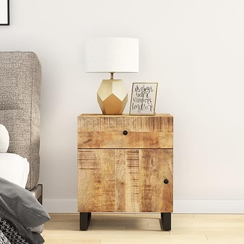 WSJHUHK Heimtische, Nachttische, Nachttisch, 50 x 33 x 60 cm, Massivholz, Mango und Holzwerkstoff WSJHUHK Heimtische, Nachttische, Nachttisch, 50 x 33 x 60 cm, Massivholz, Mango und Holzwerkstoff von WSJHUHK