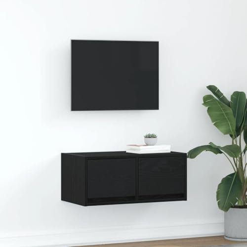 WSJHUHK Home-Entertainment Centers & TV-Ständer, TV-Schrank, schwarze Eiche, 60 x 31 x 25,5 cm, Holzwerkstoff WSJHUHK Home-Entertainment Centers & TV-Ständer, TV-Schrank, schwarze Eiche, 60 x 31 x 25,5 cm, Holzwerkstoff von WSJHUHK