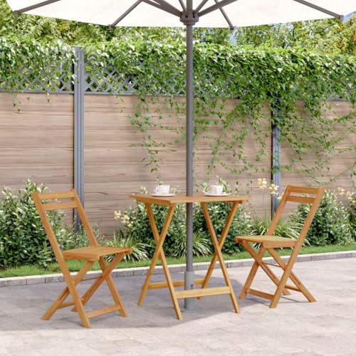 WSJHUHK Home-Outdoor Home-Outdoor Tische Klapptisch Gartentisch 60x60x75cm Akazienholz massiv von WSJHUHK