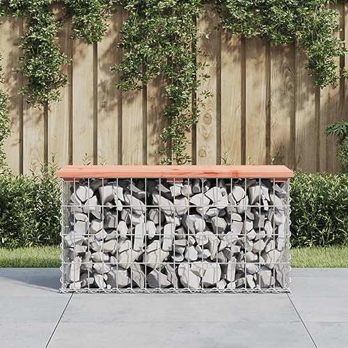 WSJHUHK Home-Outdoor Sitzgelegenheit, Outdoor-Bänke, Gartenbank, Gabionen-Design, 83 x 31,5 x 42 cm, Massivholz, Douglas WSJHUHK Home-Outdoor Sitzgelegenheit, Outdoor-Bänke, Gartenbank, Gabionen-Design, 83 x 31,5 x 42 cm, Massivholz, Douglas von WSJHUHK