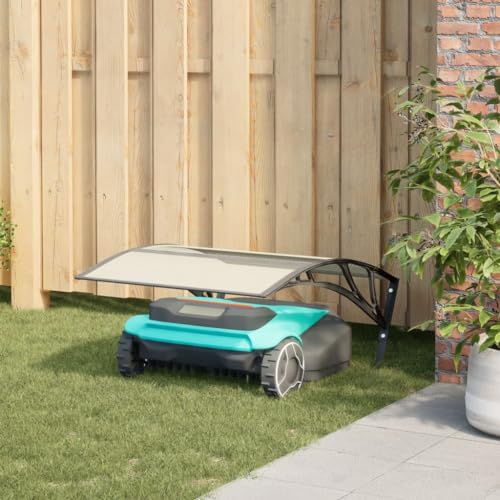 WSJHUHK Mähroboter Garage schwarz 80x101x46cm von WSJHUHK