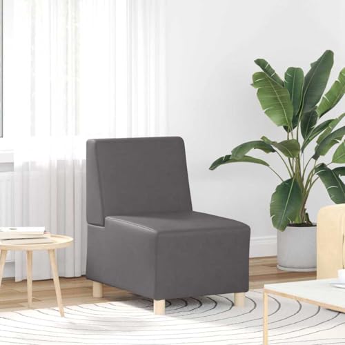 WSJHUHK Modulares Sofa, ohne Armlehnen, grau, 55 x 74 x 82 cm, Kunstleder-Möbel, Sofas WSJHUHK Modulares Sofa, ohne Armlehnen, grau, 55 x 74 x 82 cm, Kunstleder-Möbel, Sofas von WSJHUHK