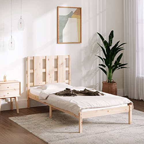 WSJHUHK Möbel, Betten & Accessoires, Betten & Bettrahmen, Bettgestell ohne Matratze, 75 x 190 cm, kleines Einzelbett, Massivholz von WSJHUHK