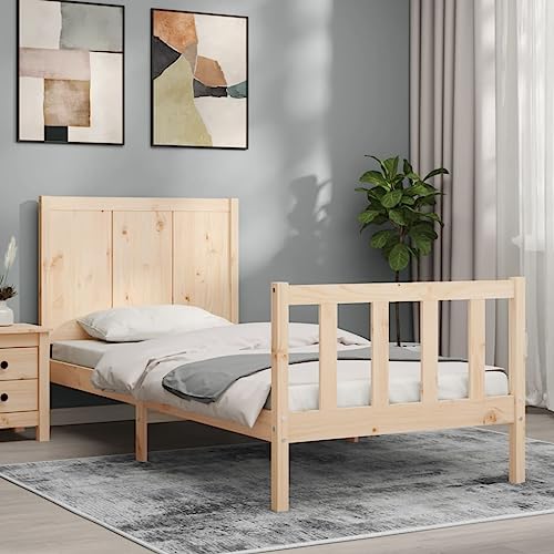 WSJHUHK Möbel, Betten & Accessoires, Betten & Bettrahmen, Bettgestell ohne Matratze 100x200 cm Massivholz Kiefer WSJHUHK Möbel, Betten & Accessoires, Betten & Bettrahmen, Bettgestell ohne Matratze 100x200 cm Massivholz Kiefer von WSJHUHK