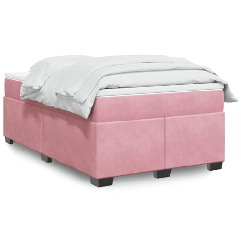 WSJHUHK Möbel, Betten & Accessoires, Betten & Bettrahmen, Boxspringbett mit Matratze, Rosa, 120x200 cm, Samt WSJHUHK Möbel, Betten & Accessoires, Betten & Bettrahmen, Boxspringbett mit Matratze, Rosa, 120x200 cm, Samt von WSJHUHK
