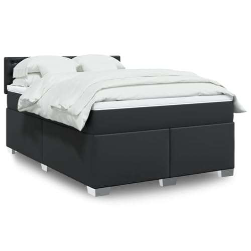 WSJHUHK Möbel, Betten & Accessoires, Betten & Bettrahmen, Boxspringbett mit Matratze, schwarz, 140x200 cm, Kunstleder WSJHUHK Möbel, Betten & Accessoires, Betten & Bettrahmen, Boxspringbett mit Matratze, schwarz, 140x200 cm, Kunstleder von WSJHUHK