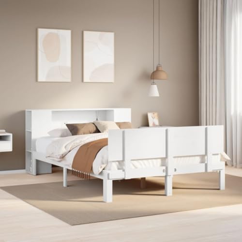 WSJHUHK Möbel, Betten & Accessoires, Betten & Bettrahmen, Bücherregal Bett ohne Matratze, Weiß, 120 x 200 cm, Massivholz, Kiefer WSJHUHK Möbel, Betten & Accessoires, Betten & Bettrahmen, Bücherregal Bett ohne Matratze, Weiß, 120 x 200 cm, Massivholz, Kiefer von WSJHUHK